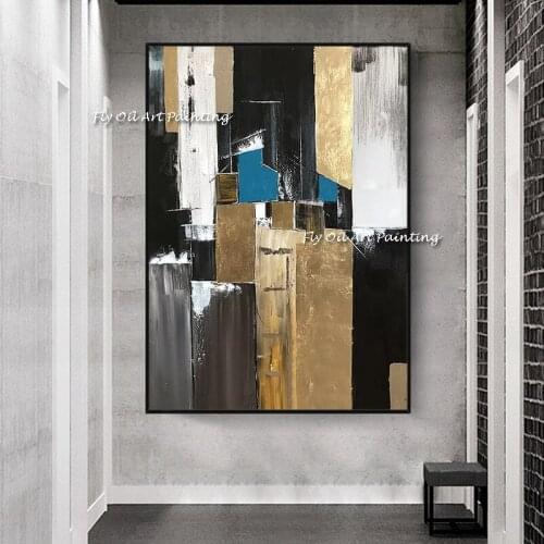 Abstract Newest Thick Knife oil painting wall art canvas handpainted artwork paints pictures for Hotel wall decor