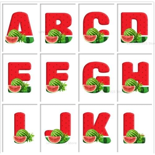 Custom Name Nursery Personalized 5d Diy Diamond Painting Watermelon Pattern Diamond Mosaic Cross Stitch For Bedroom Decor Gift