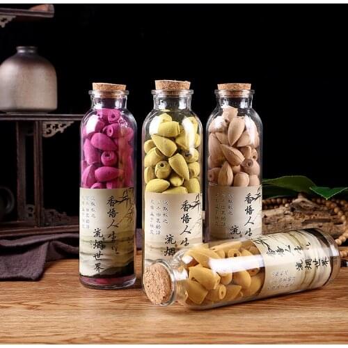 65pcs/bottled Reversed Fragrance Hollow Sandalwood Fragrance Hygienic Fragrance Household Reversed Fragrance Buddhist Supplies