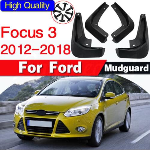 4pcs Car Fender Flares Mud Flaps Splash Guards for Ford Focus 3 MK3 Sedan 2011 2012 2013 2014 2015 2016 Mudguards Mudflaps