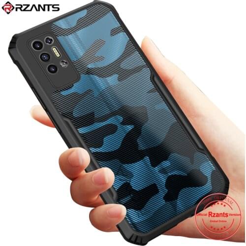 Rzants For Tecno POVA 2 Case Camouflage Military Design Shockproof Slim Crystal Clear Cover Casing