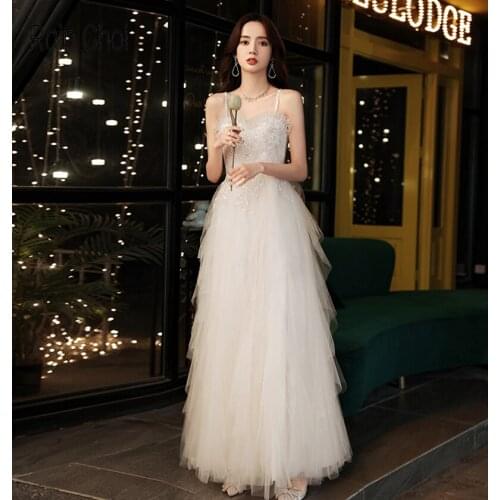 Long Formal Evening Dresses Tulle Party Gown Long Prom Dress 2021