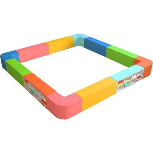 Customized Software Ball Pool Book/Shoes Shelf Kids Playing Ocean Sea Ball Fun Zone Playground Fence YLWS142