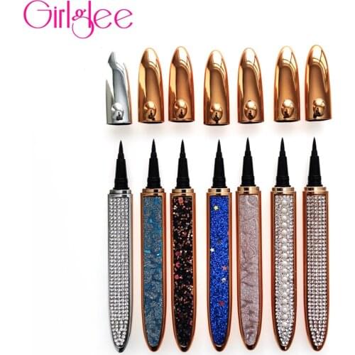 Cosmetics Eyeliner Pencil Waterproof Eye Liner Black Makeup Stamps Seal Pen Stamp Quick Dry Makeup Eye Glue Pen Girlglee Beauty