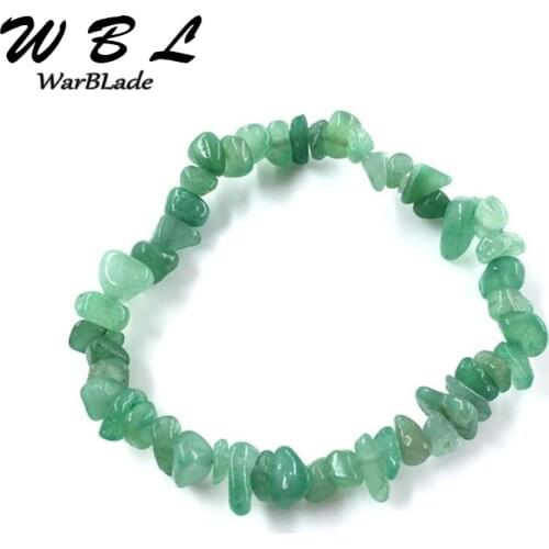 WarBLade Irregular Natural Gem Stone Bracelet Crystal Stretch Chip Bracelets Beads Nuggets Bangles Quartz Wristband For Women