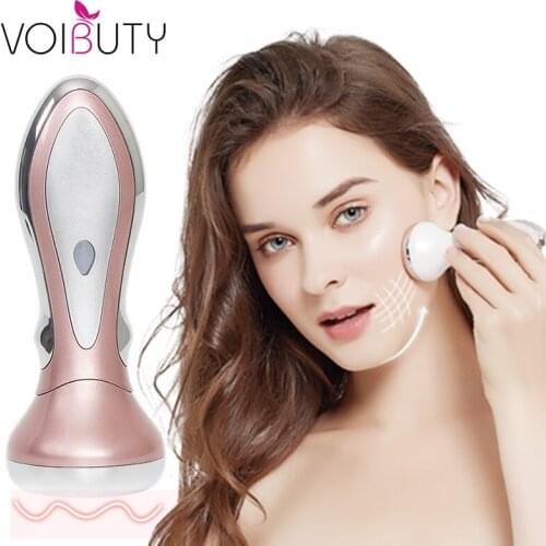 Electric Heating Face Eyes Wrinkle Massager Magnetic Facial Skin Anti-aging Lifting Device Induction Working Beauty Care Tool
