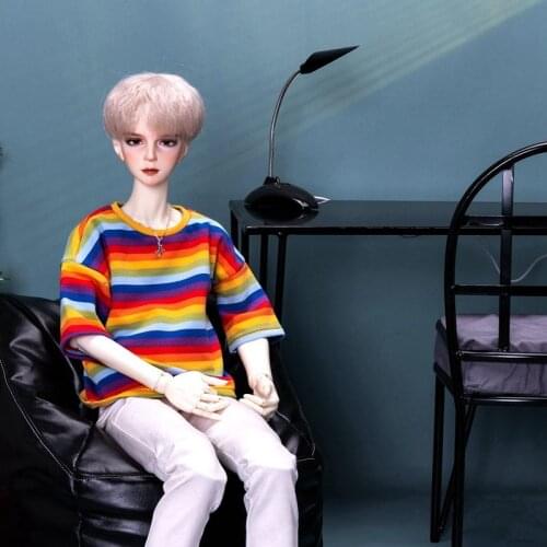 BJD doll clothes suitable for Uncle 1/31/4 size mens and womens Eva daily love bean joker Obama leisure with short sleeves