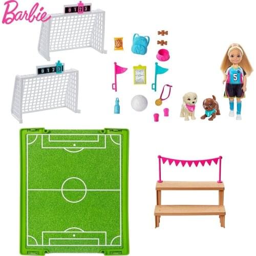 Original Soccer Club Barbie Dolls Accessories with Clothes Toys for Children Girls Sport Gift Boneca Lovely Baby Toys Cartoon