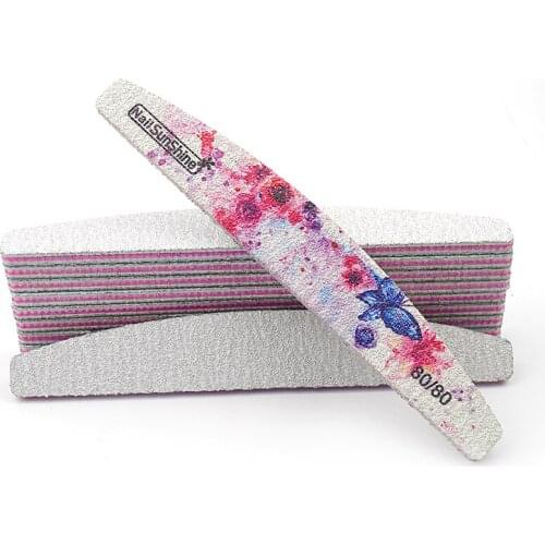 5pcs Pattern Color Files Double-sided Household and commercial Nail File Nail Sanding Buffer Strip Nail Manicure Tools