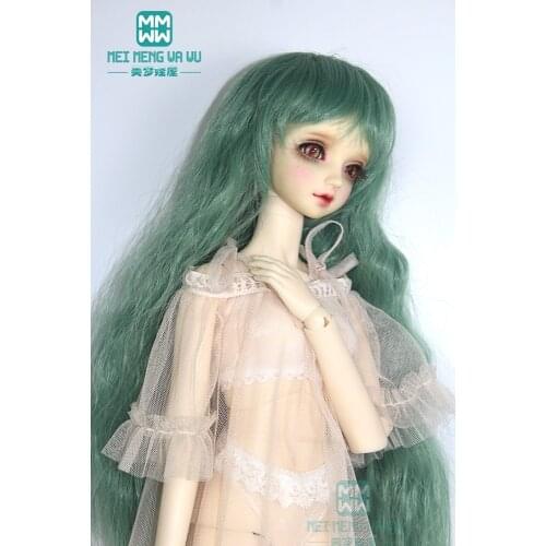 Complete hair for dolls 1/3 1/4 1/6 BJD/SD Doll Wigs long curls wigs 6"-7" inch (excluding dolls) 021
