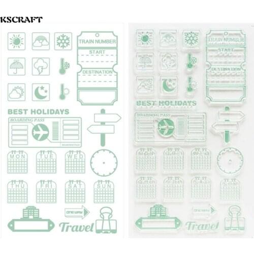 KSCRAFT Best Holidays Transparent Clear Silicone Stamp/Seal for DIY scrapbooking/photo album Decorative clear stamp sheets 082