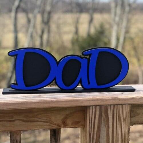 Dad Picture Frame Dad Photo Holder Fathers Day Gift Creative Wooden Desktop Ornament can CSV