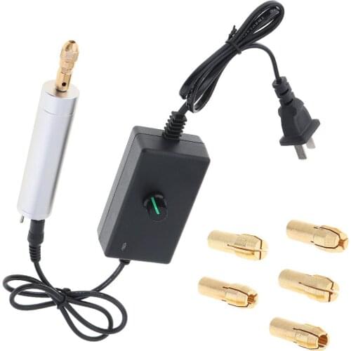 12V Stepless Speed Adjustable Electric Motor Hand Drill for Circuit Board / Plastic / Wood