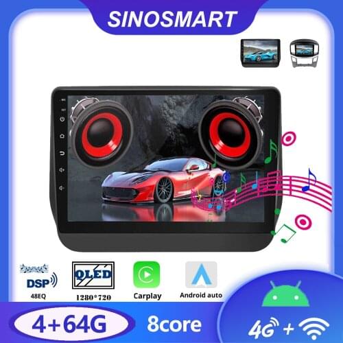 Sinosmart 8 Core,DSP 48EQ Car GPS Navigation Radio for Hyundai H1 H-1 Starex 2011-2019 2din 2.5D IPS/QLED Screen