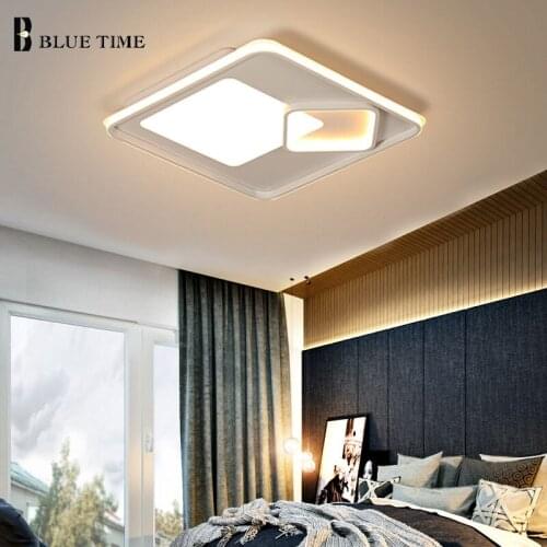 Modern LED Chandeliers Round White Led Lighting for Foyer Bedroom Living Room Dining Room Chandeliers Lamps Lighting Fixtures