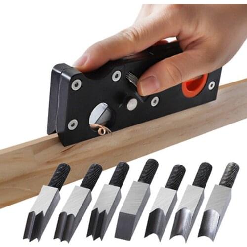 Multi-angle Chamfering Function Woodworking Chamfering Planer Adjustable Depth Hand Planer 45 Degree Bevel Planer
