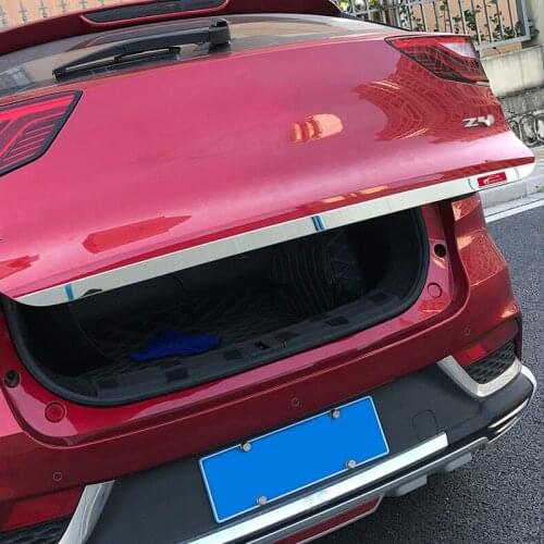 Stainless Steel For MG ZS 2017 2018 2019 Door Sticker back door Tailgate trim Car Styling decoration strip Accessories 1 piece