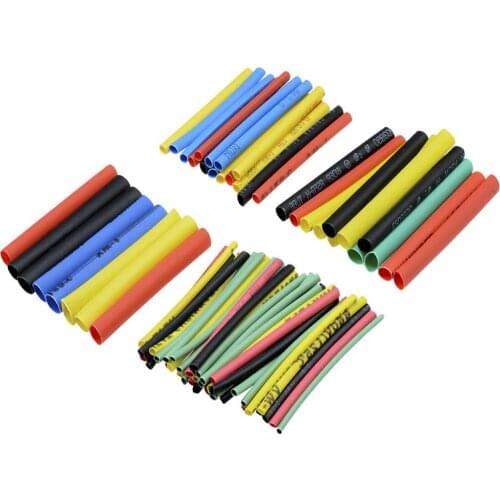 328Pcs Polyolefin Car Electrical Cable Tube kits Heat Shrink Tubing Sleeve Wrap Wire Assorted 8 Sizes Mixed Color 2:1 Polyolefin