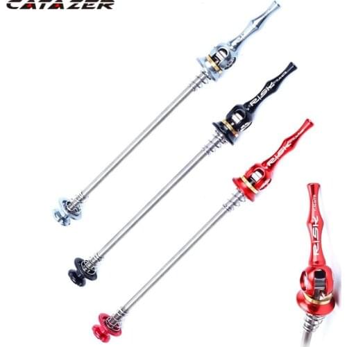 48.8g/Pair RISK Ultralight Titanium TI QR Road Bike Quick Release Skewer Lever Road Bicycle Cycling Hub Quick Release