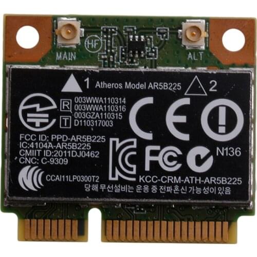 655795-001 654825-001 AR5B225 802.11bgn Bluetooth Wireless Mini PCIE Card For HP C26