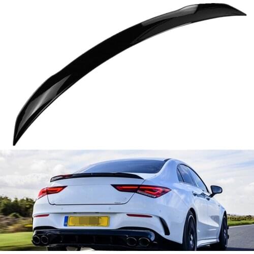 C118 Rear Spoiler For Mercedes Benz CLA Class W118 2019-2020 CLA250 CLA200 CLA220 ABS Spoiler Car Rear Wing Lip Trunk Spoiler