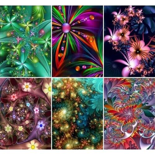 Colorful Mandala Flowers Diamond Painting Full Square Diamond Mosaic Art Picture of Rhinestones Diamond Embroidery Sale Crafts