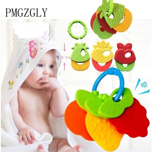 Baby Teether Feeding Natural stop Sucking Thumb Toy Fruit cartoon baby gum Suitable for children Childrens molar Teether