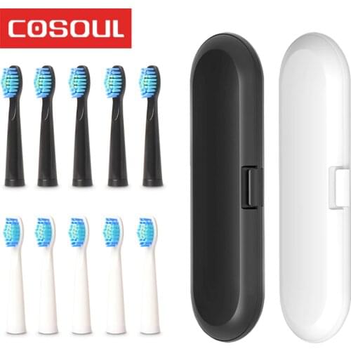 Original COSOUL Electric Toothbrush Heads Tooth Brush Replacement Heads Deeply Clean Whiten Oral Healthy Care