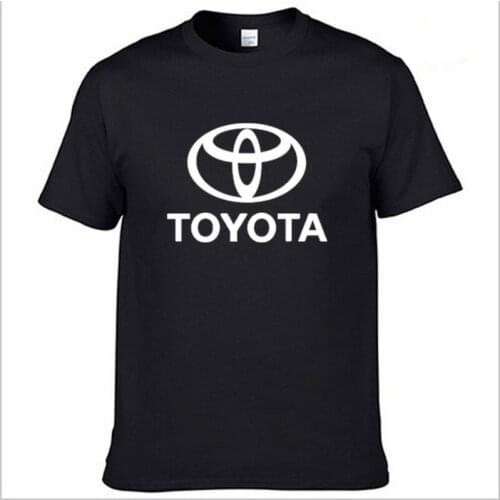 New Summer Mens short sleeve for Toyota Car Logo printing high quality Cotton Crew neck Fashion casual Mens T-Shirt K
