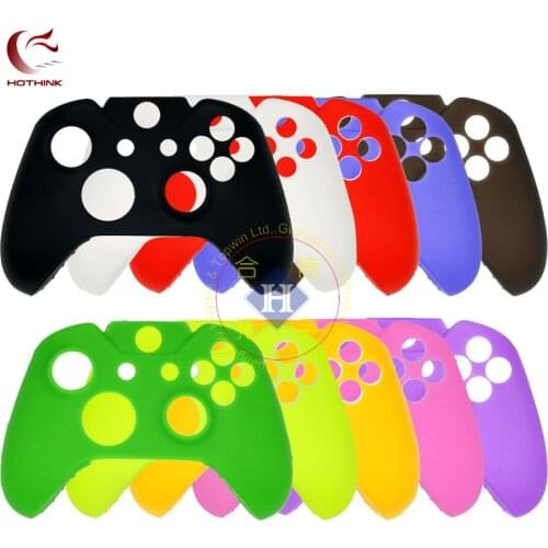 HOTHINK 10 colors Protective Silicone Case Cover For Microsoft XBOX ONE Controller Gamepad