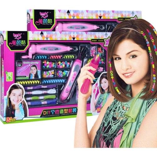 Girl Toy Fashion Braider Hair Accessories Colorful Dress Up Kids Toy For Children Diy Toy For Girls Gift Educational Beauty Toys