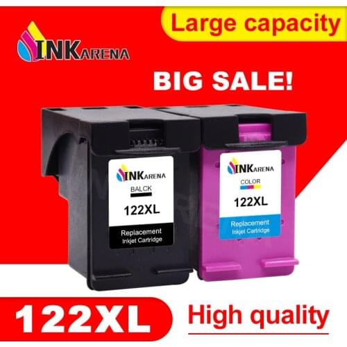 INKARENA 122XL Ink Cartridge Replacement for HP 122 Deskjet 2000 2050 2050s 3000 3050A 3054 1010 1510 2540 Printer Cartridges
