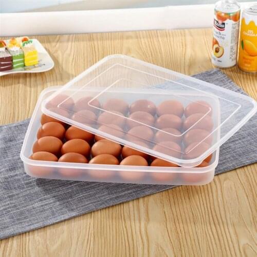 Egg Container 30-Grid Egg Tray Egg Carrier Box Egg Holder for Refrigerator Kitchen Tools Portable Wild Picnic Egg Organizer