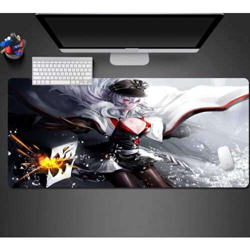New High Quality Animation Girl Mouse Pad Domineer Popular Game Washable Laptop Pad Large Lock Edge Keyboard Lock Edge Desk Pads