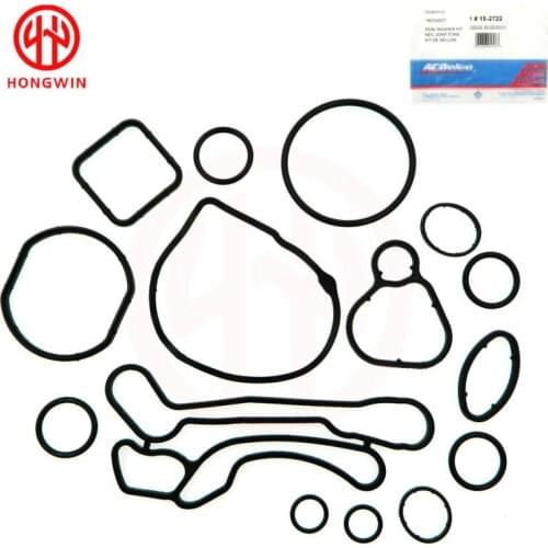 New Engine Oil Cooler Repair Kits Gaskets / Seal Ring For Cruze 1.6 1.8 Opel Orlando Astra 93186324 55353322 55353320 55355603