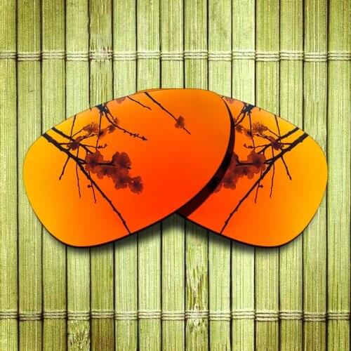 Polarized Replacement Lense For-Oakley Felon Sunglasses Frame True Color Mirrored Coating - Fire Red Color Options