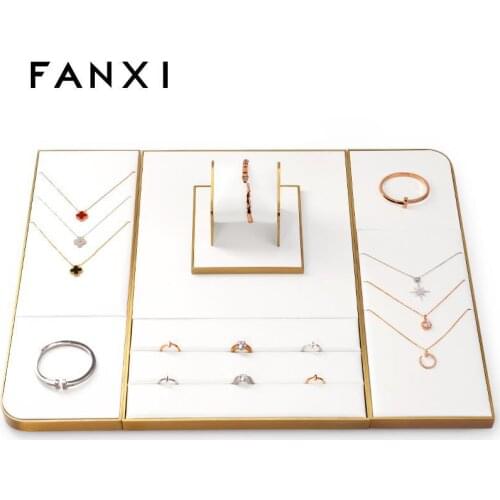 Metal Jewelry display props light luxury jewelry display rack high-end necklace ring bracelet display rack