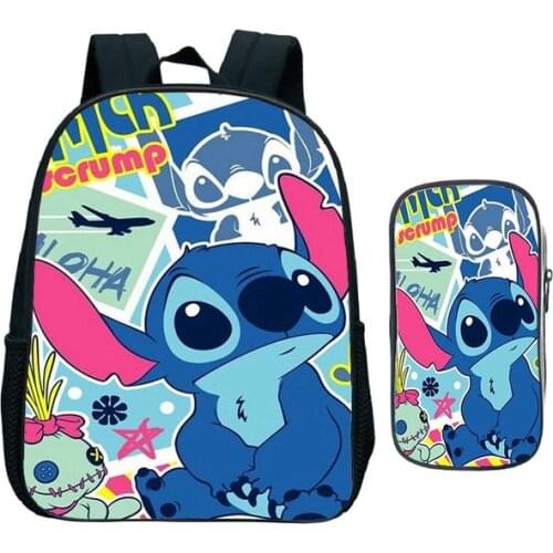 Kawaii Stitch Rucksack Bag Popular Pattern Backpack Children Kids Toddler School Bag Casual Daypack Kids Preschool Mochila