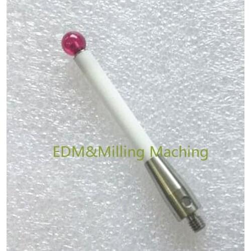 CNC CMM Touch Probe Stylus 6mm Dia Ruby Ball Ceramic Stem M4 CMM Styli A-5000-3709