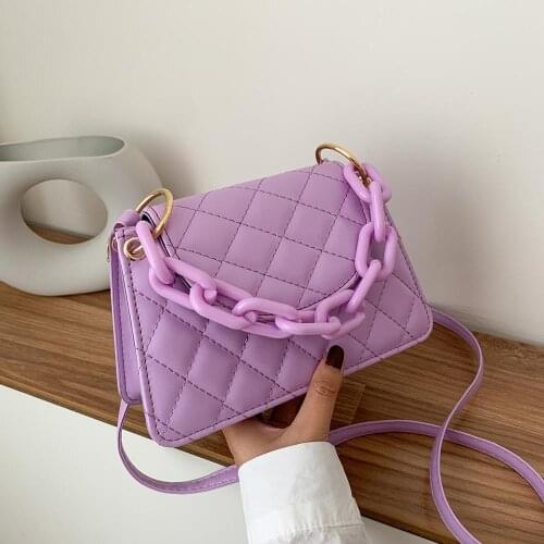 Chic Women Small Messenger Bag Simple Classic Texture Creative Design Leather Daily Candy Shoulder Crossbody Handbags