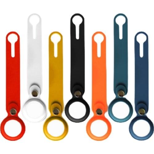 Silicone Protector Cover Keychain For AirTags Shockproof Anti-scratch Anti-fall Protective Sleeve Case Key Air Tags Shell