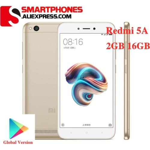 Global version Redmi 5A smartphone 2GB 16GB 3000mah Battery Snapdragon 425 Processor 5-inch Screen cell phone