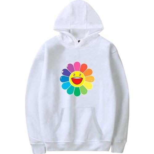 J BALVIN Hoodie Rainbow Sun Flowers Custom Design Women Mens Sweatshirt Harajuku Streetwear J BALVIN Sweatshirts Couple Clothes