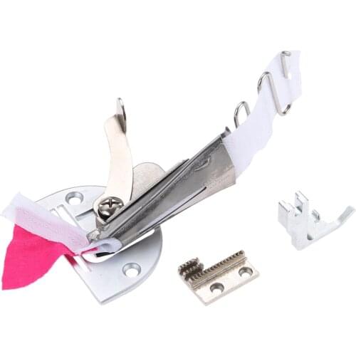 1set overlock folder TAPE SIZE 40MM A10 hemmer Right Angle Bias Binder for lockstitch machine Binding of curve edge
