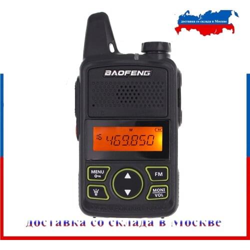 100% Original BAOFENG Wakie Talkie BF-T1 UHF 400-470MHZ Two way Radio 0.5-1W Power Transceiver handheld intercom