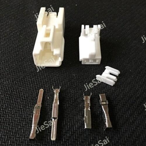 2 Pin PA66 Female Male Automotive Wiring Connector Auto Light ABS Sensor Connector