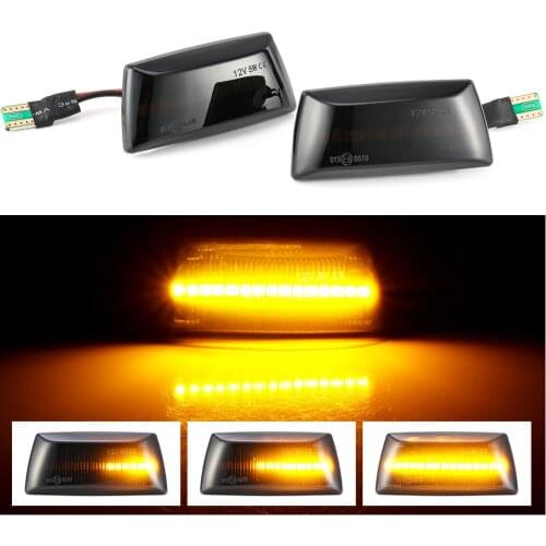 2pcs Dynamic LED Side Marker Turn Signal Light Sequential Blinker For Opel Insignia Astra H Zafira B Corsa D For Chevrolet Cruze
