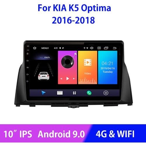 Android 10.0 WIFI 4G Car Radio Multimedia Video Player Tape Recorder For KIA K5 Optima 2016 2017 2018 USB 10.1" IPS HD 2GB+32GB