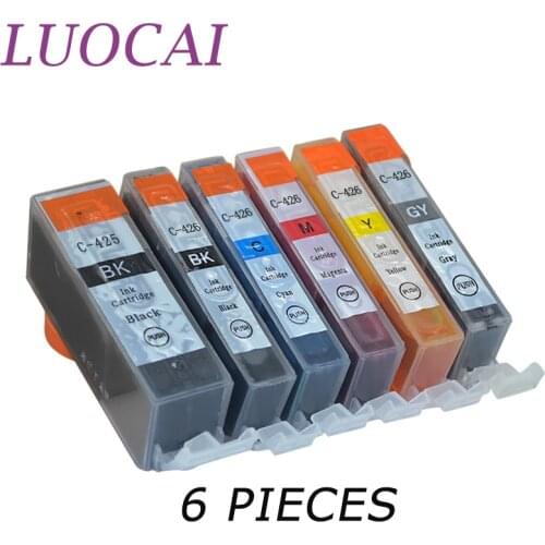 LuoCai Ink Cartridges Compatible For Canon PGI-425 pgi425 PIXMA IP4840 IP4940 IX6540 MG5140 MG5240 MG5340 MG6140 MG6240 Printers
