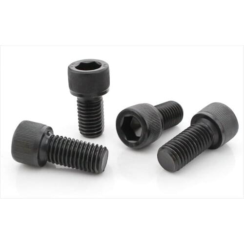 DIN912 12.9 grade bolts high strength Carbon steel hex socket screws M8 M10 screws black twill cylindrical head bolts